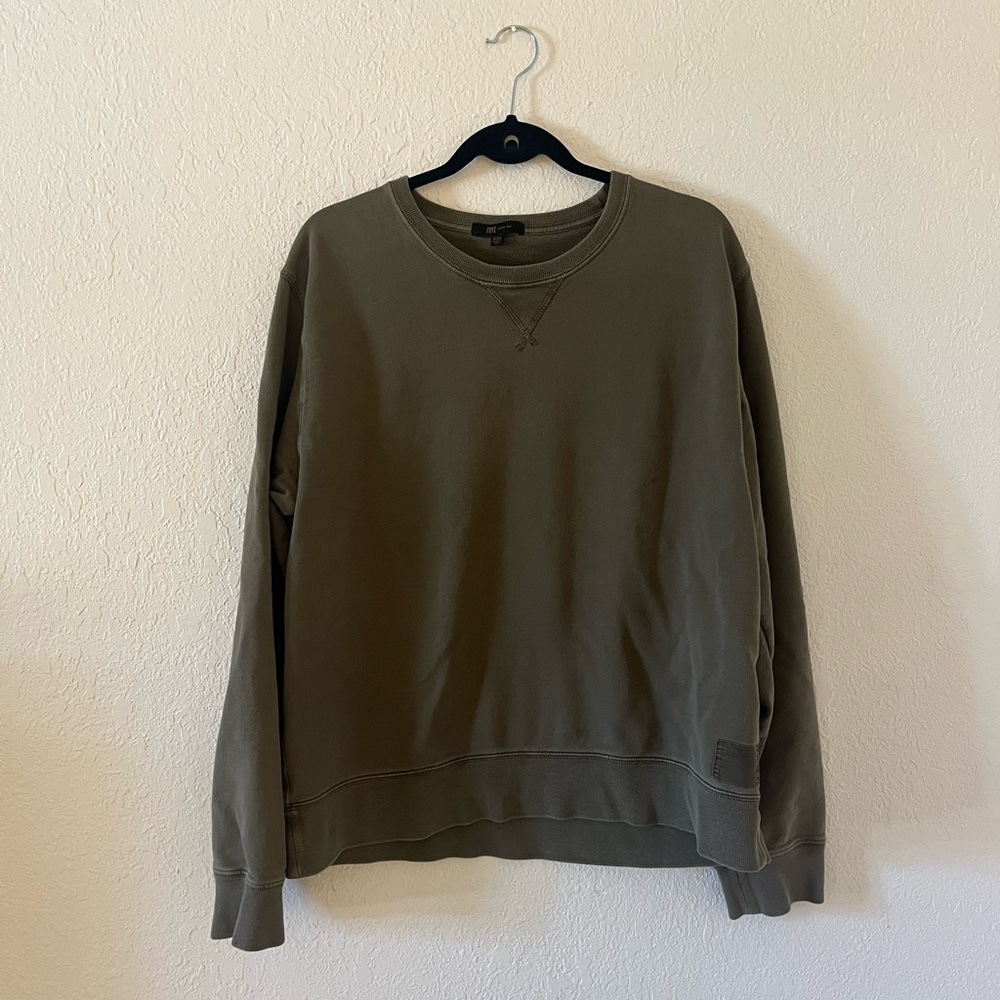 Frye Dark Green 100% Cotton Sweatshirt